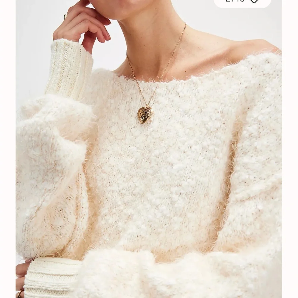 🔥 Free People Pullover Cozy Cream Sweater